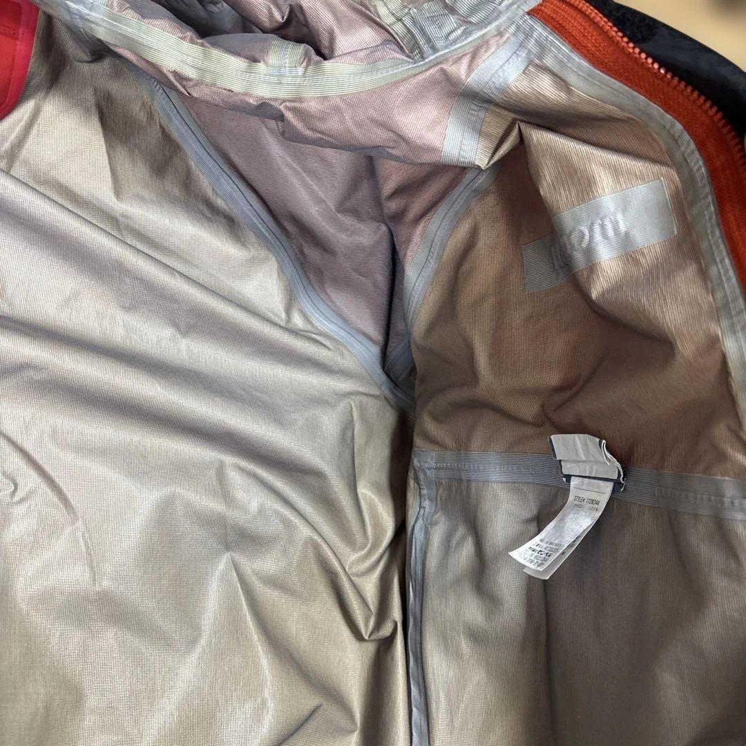 montbell tech shell jacket レッドL 短丈ドローコード - メルカリ