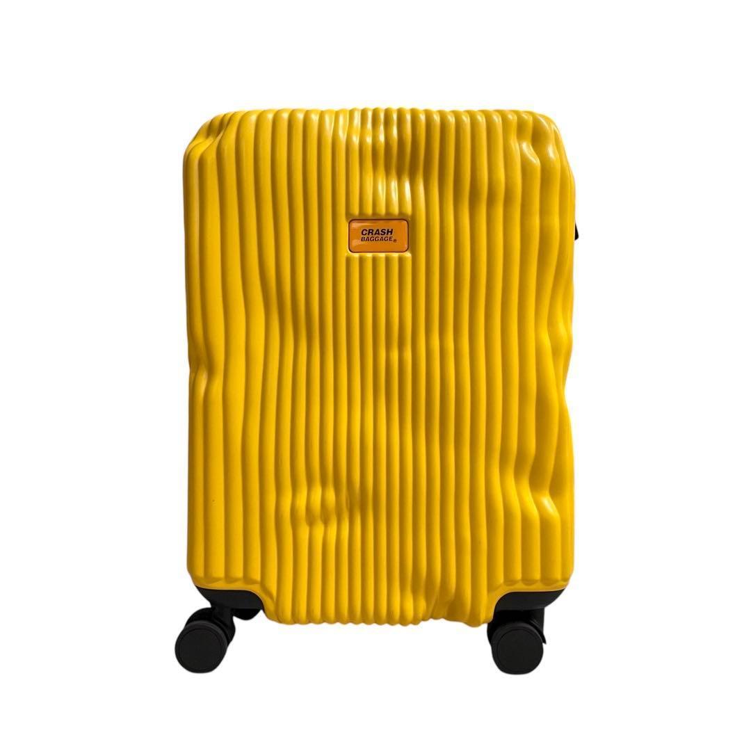 《超美品》クラッシュバゲージ スーツケース Sサイズ 40L 4輪 イエロー 黄
