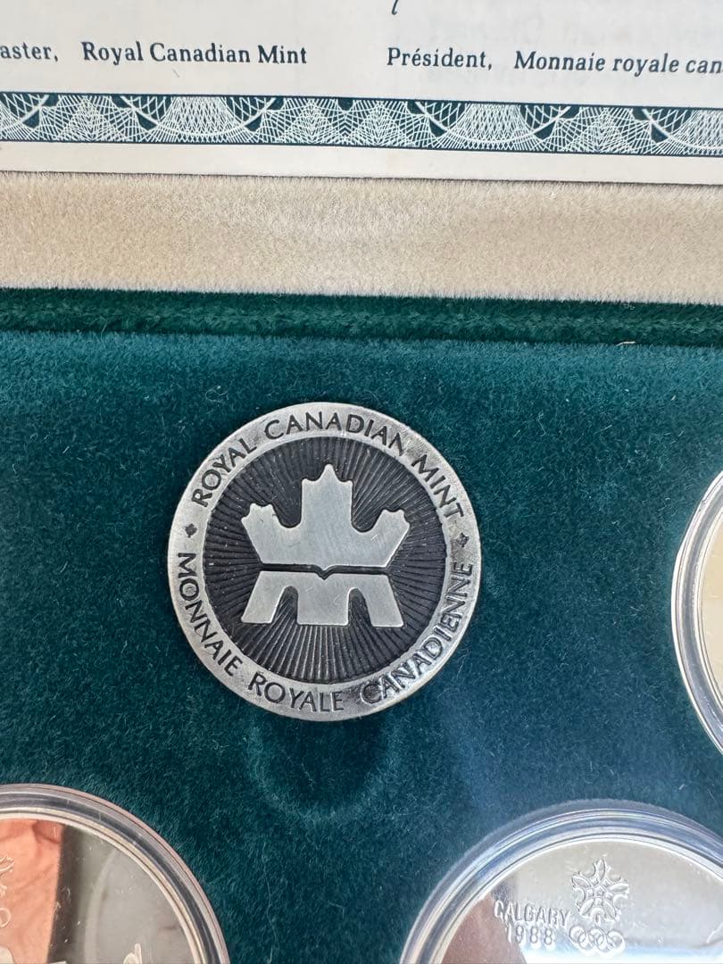 希少】カナダカルガリーオリンピック 記念銀貨 1988年 10枚セット