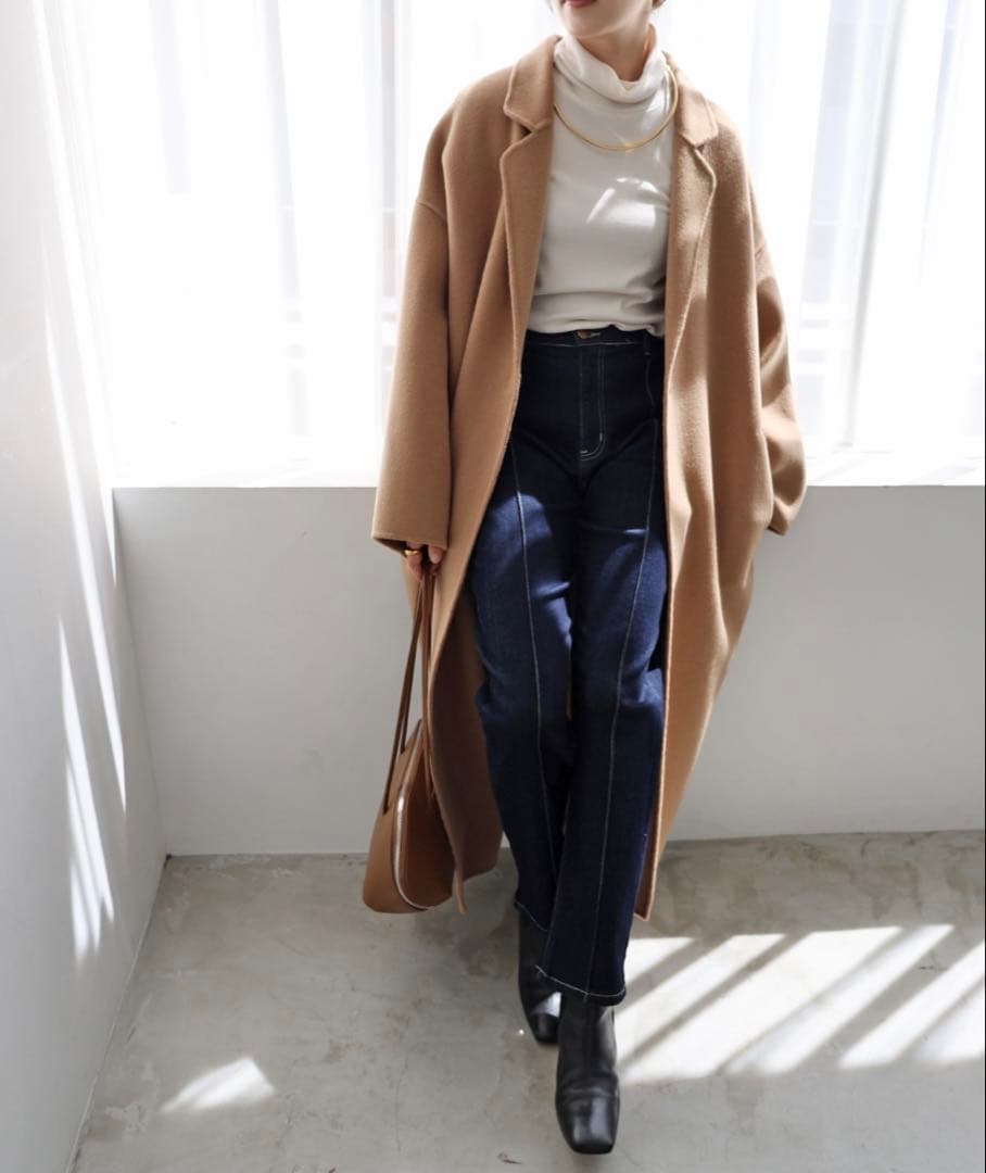 evernavy】リバーロングコクーンコート/MTサイズ - メルカリ