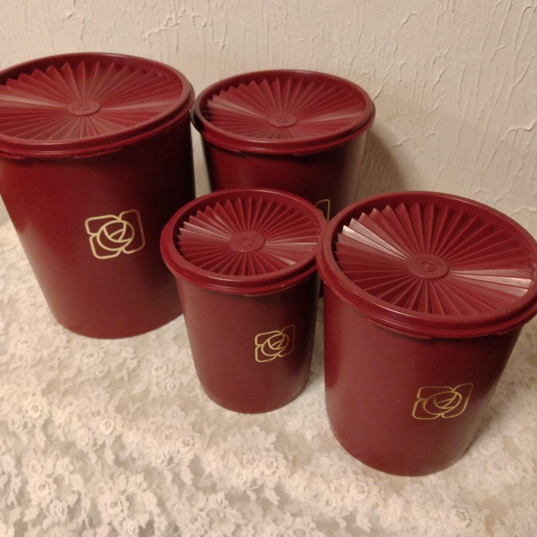 オールドタッパーウエア tupperware マキシデコレーター 4個セット