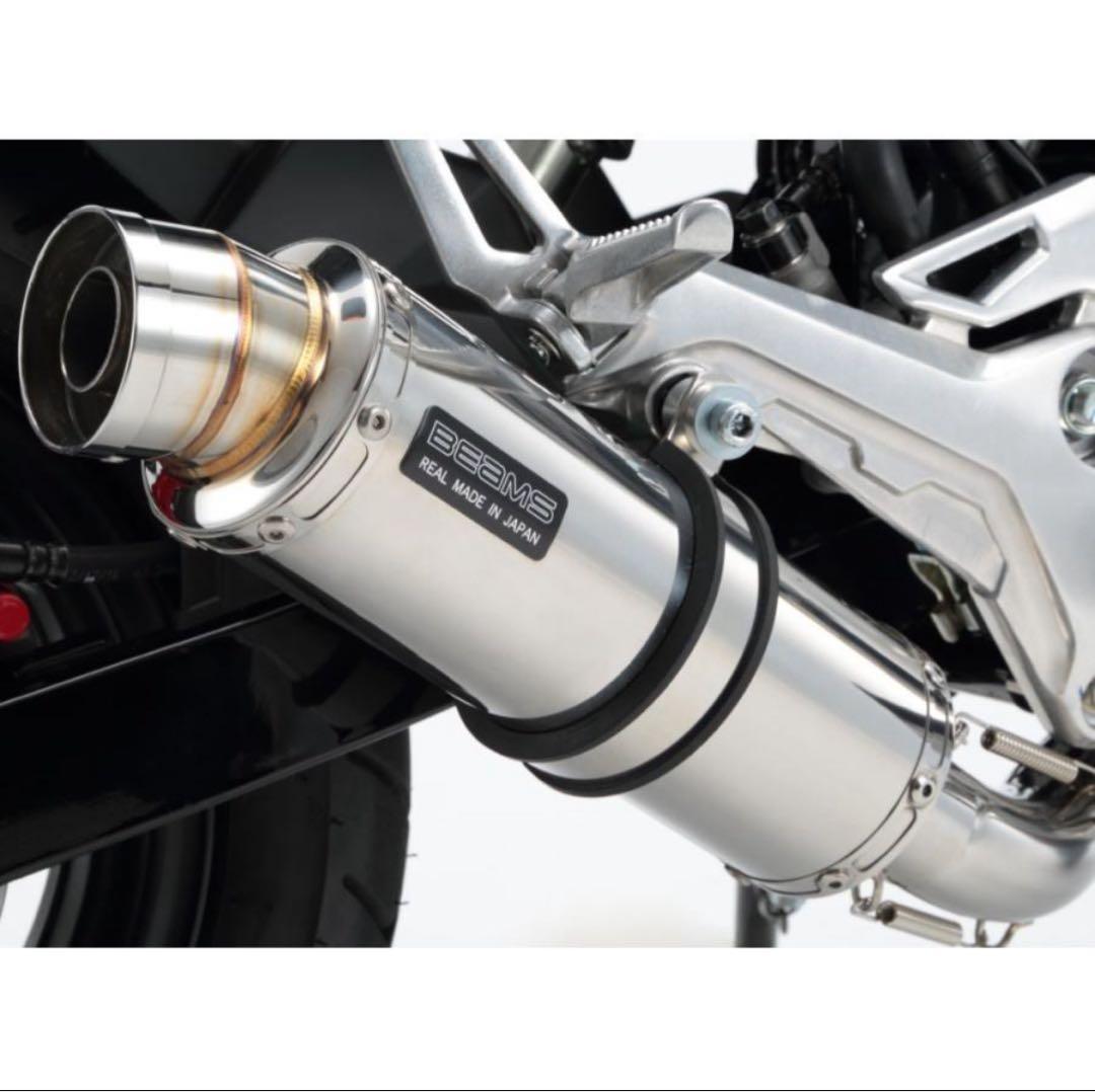 グロム JC61 JC75 BEAMS BMS-R マフラー R-EVO ステンレス：グロム：2016～：政府認証 ｜ BEAMS