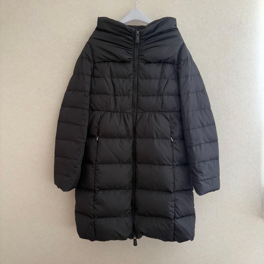 マックスマーラ　ノーカラー　ダウン　コート　ブラック Max Mara（マックスマーラ） Max Mara The Cube ザ・キューブ ダウン