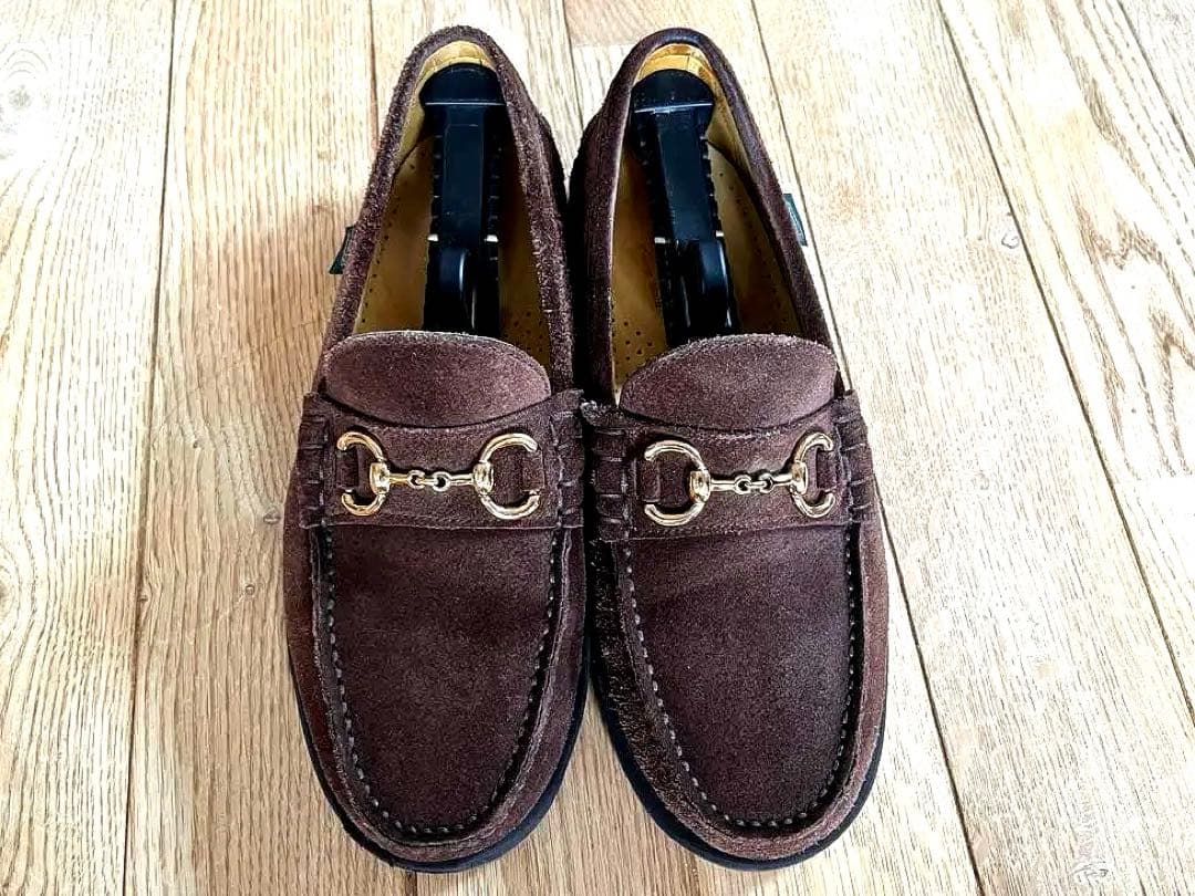 Paraboot パラブーツ スエード ビット ローファー 茶色 アローズ別注
