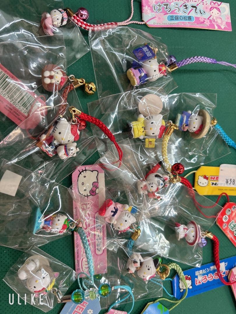 ハローキティ ストラップセット おまとめ ご当地キティ H】ハローキティ ご当地キティ 地域限定 根付け ストラップ 9点セット