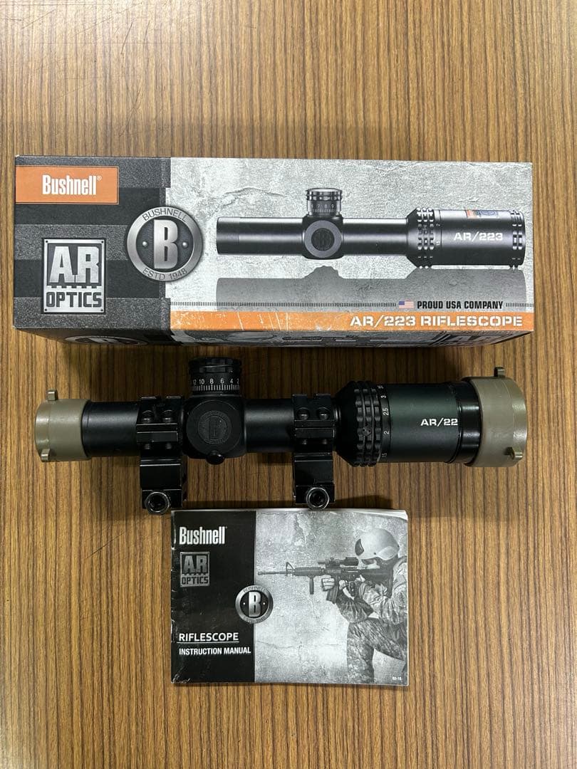 Bushnell AR 223 ライフルスコープ　実物 実物 Bushnell AR OPTICS 1-4x 24mm