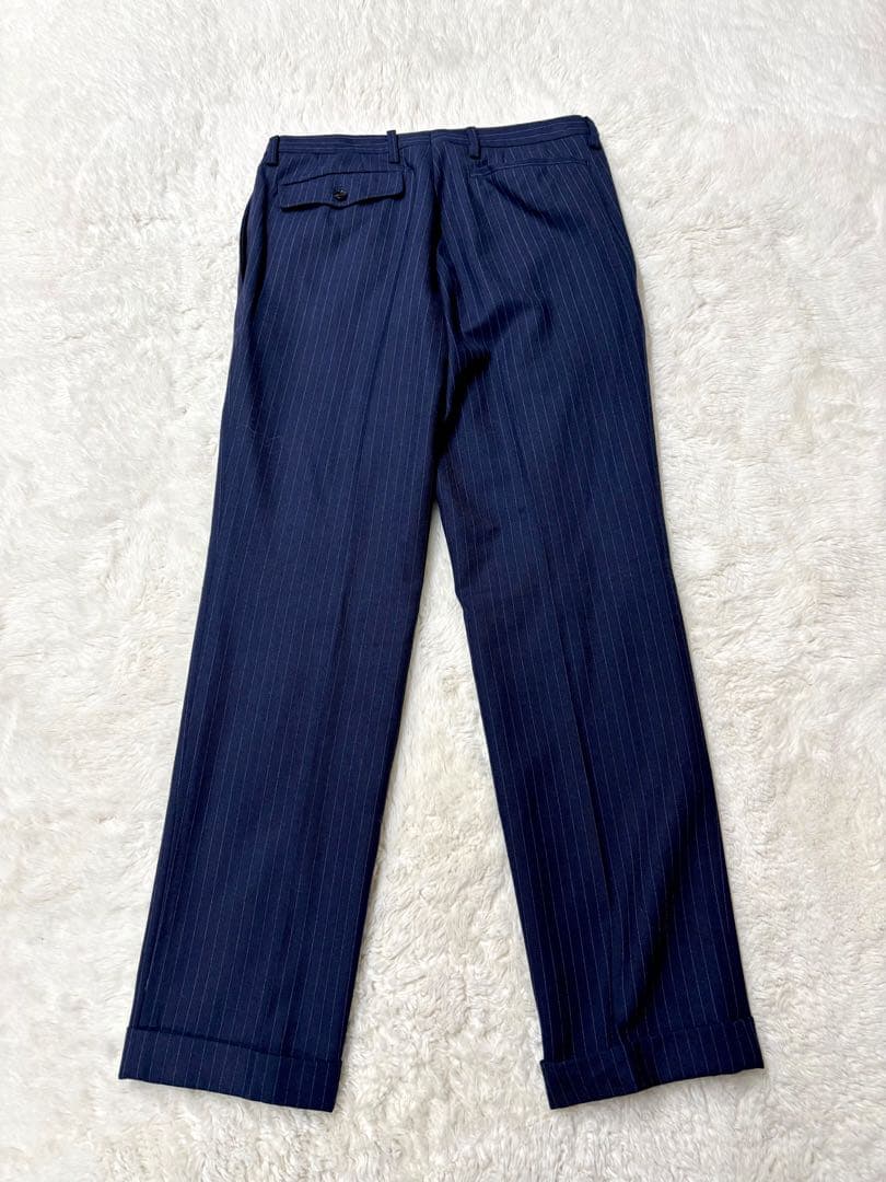 スーツカンパニー × REDA スーツ セットアップ ネイビー ストライプ