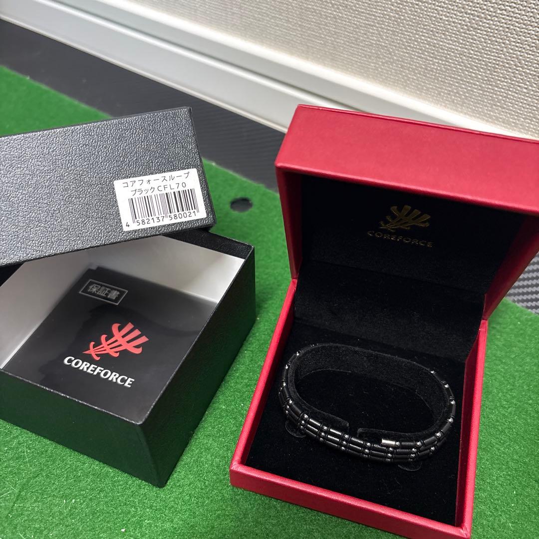 COREFORCE ブラックブレスレット 70cm COREFORCE（コアフォース） ループ サス SUS 70cm afモデル ネックレス