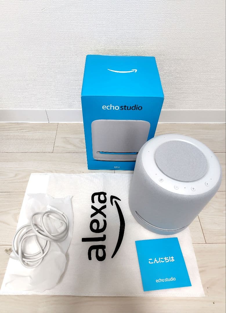 【年末限定セール中】echo studio　アマゾン　アレクサ　ホワイト Amazon、「Echo Studio」を高音質化。新「Echo Dot/with clock」海外