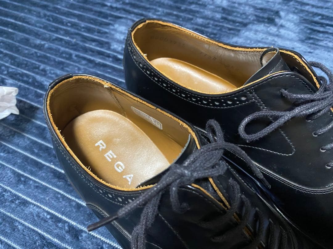 REGAL リーガル ビジネスシューズ ストーリーチップ 25.5EE 裏革
