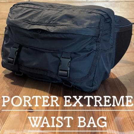 PORTER ナイロン エクストリーム メンズ ブラック ボディバッグ EXTREME（PORTER） ポーター エクストリーム ウエストバッグ 508-06688