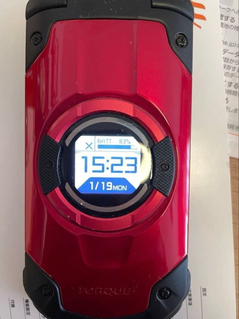 au TORQUE X01 KYF33 レッド SIMフリー - メルカリ
