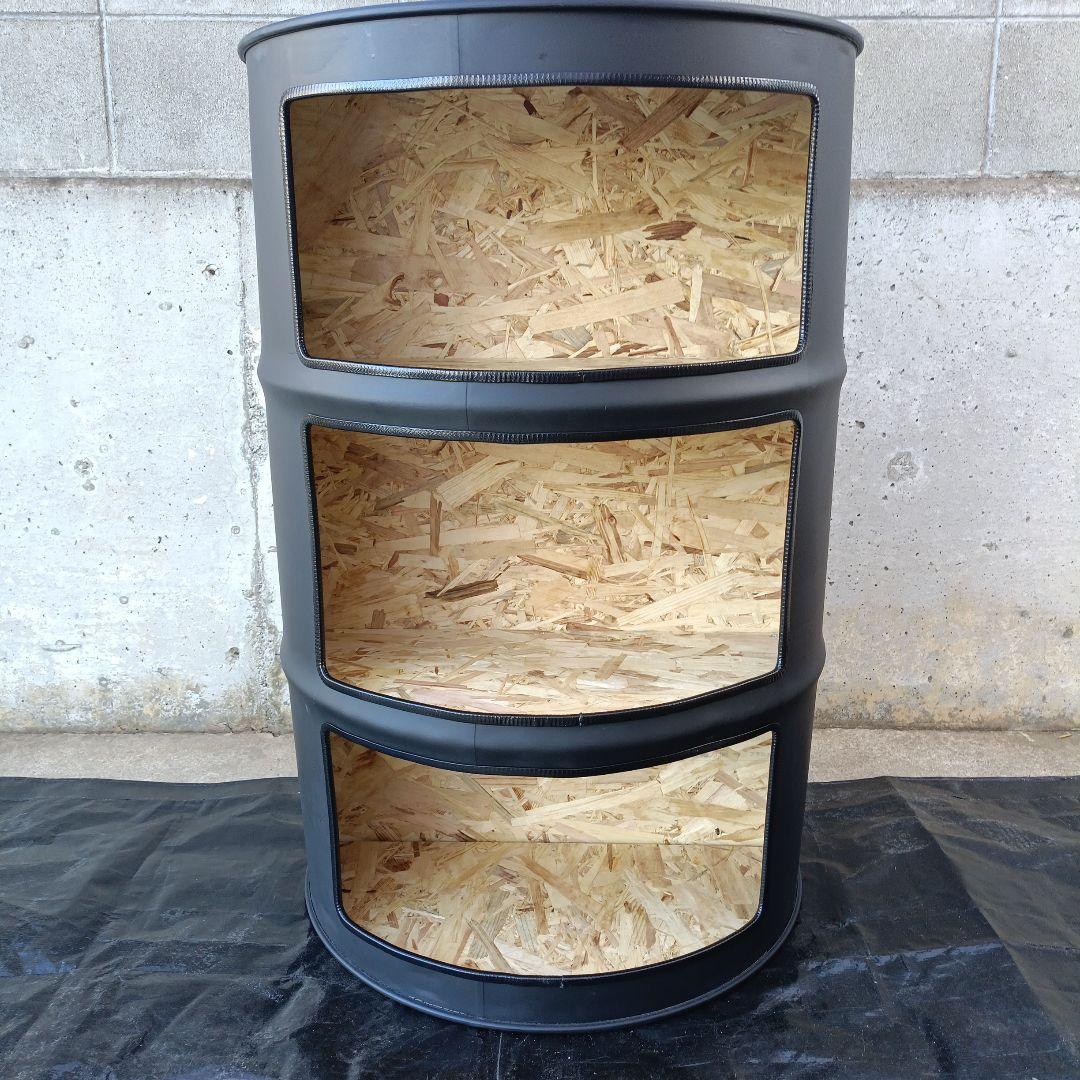 K.H.A.A.Aページ‼️ブラック３段BOX カラーボックス 3段 HP943 ブラック 幅418×奥行290×高さ890mm 96775 1