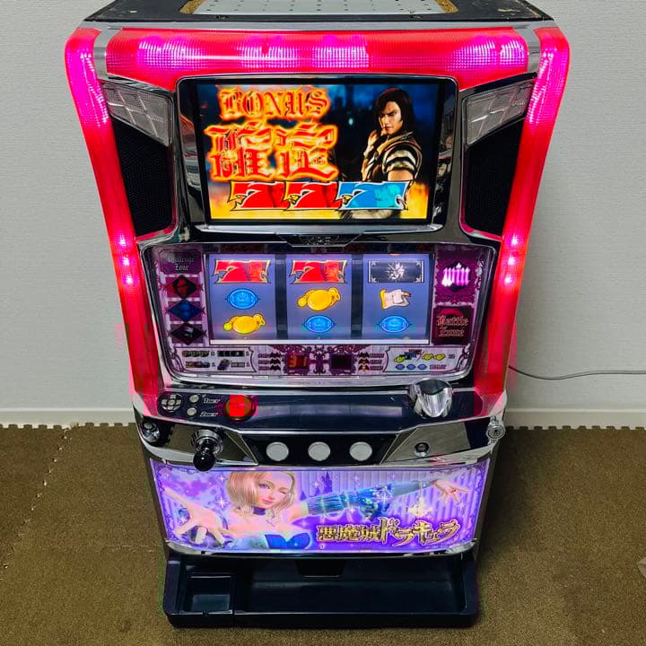 パチスロ実機 悪魔城ドラキュラ アンジェラパネルコイン不要機付