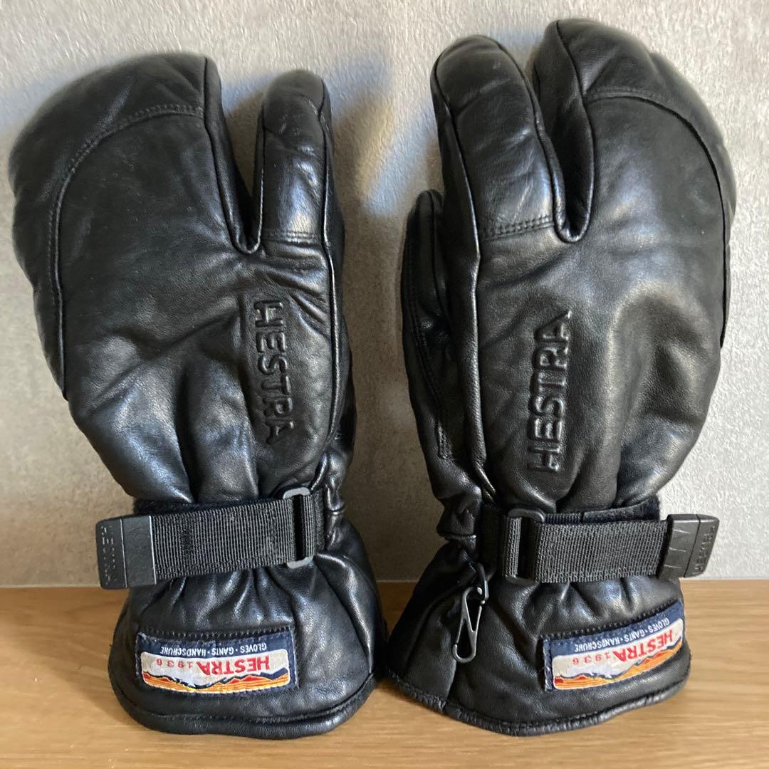 HESTRA ヘストラ 3-Finger 革グローブ 30%OFF【HESTRA】 ヘストラ 3-FINGER GTX FULL LEATHER c: Bordeaux