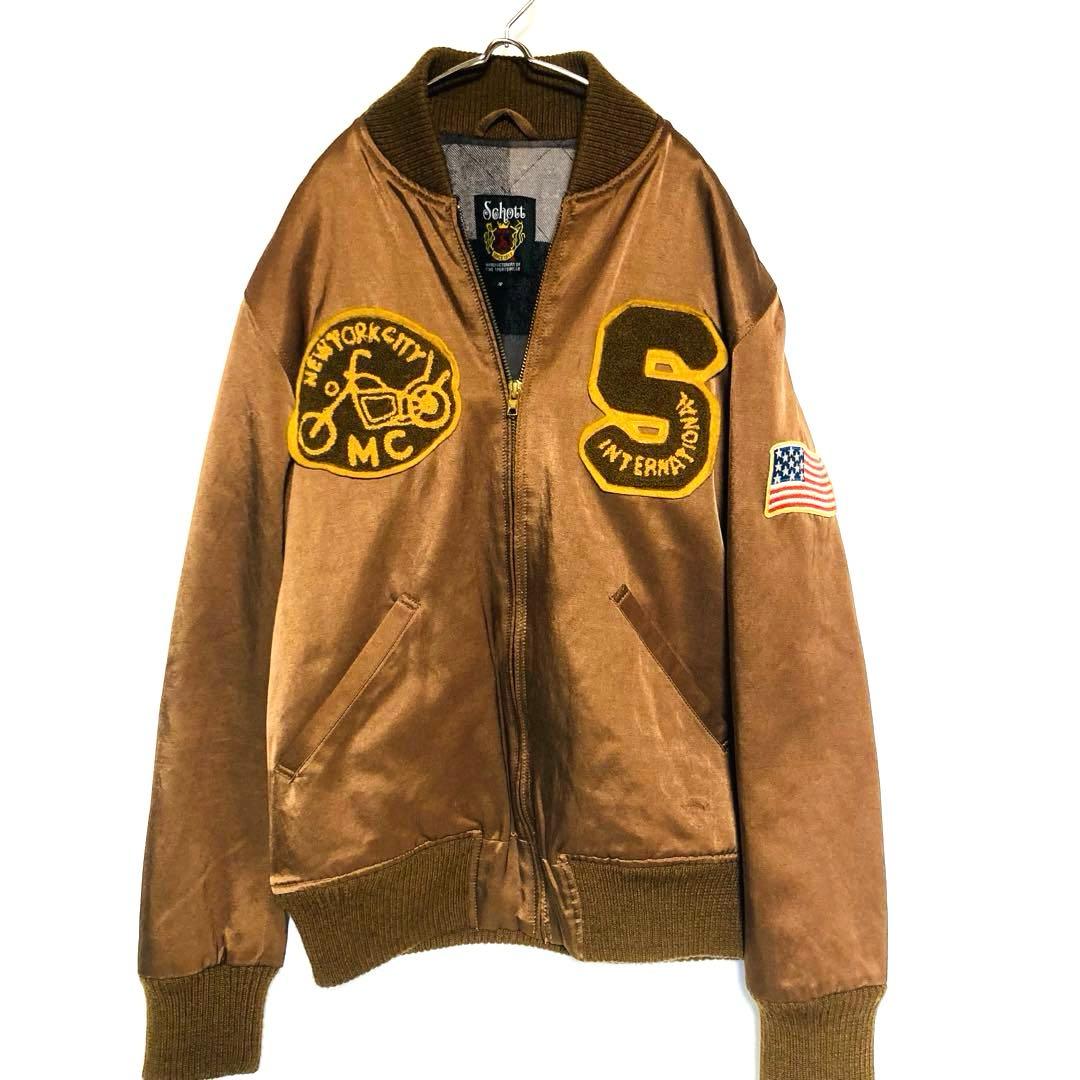 Schott ナイロンツイル フライトジャケット ワッペン 短丈 S（M相当） 楽天市場】ワッペン schottの通販