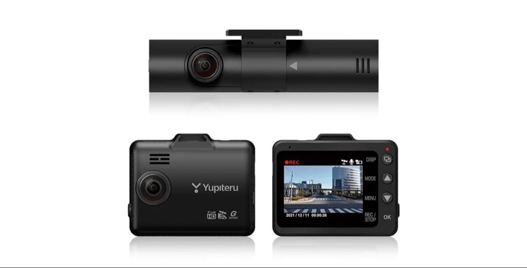 ユピテルY-3000 全方面カメラドラレコ 駐車監視機能付 動作確認済
