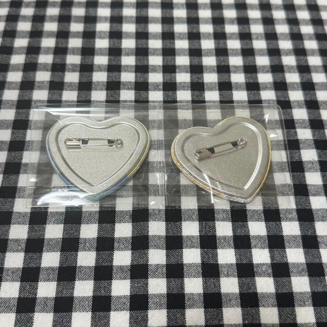 ハート缶バッジ コレクション ガーデンパーティー新条ひなき 南みれぃ