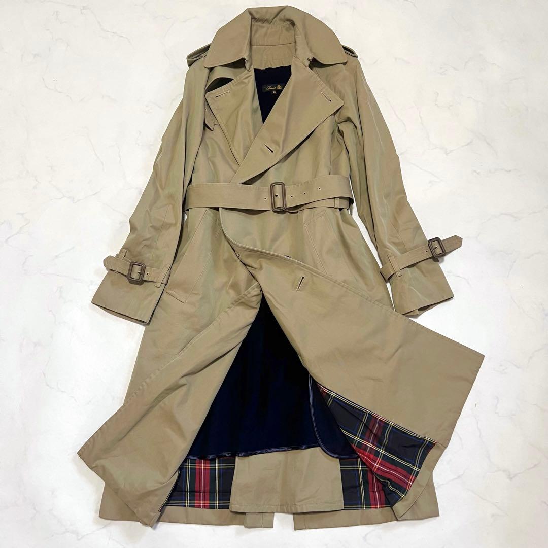 ア*リ様 極美品　Drawerドゥロワー 2wayトレンチコート　ライナー　チェ DRAWER（ドゥロワー） 6525-299-0230 ライナー付 コットンツイル