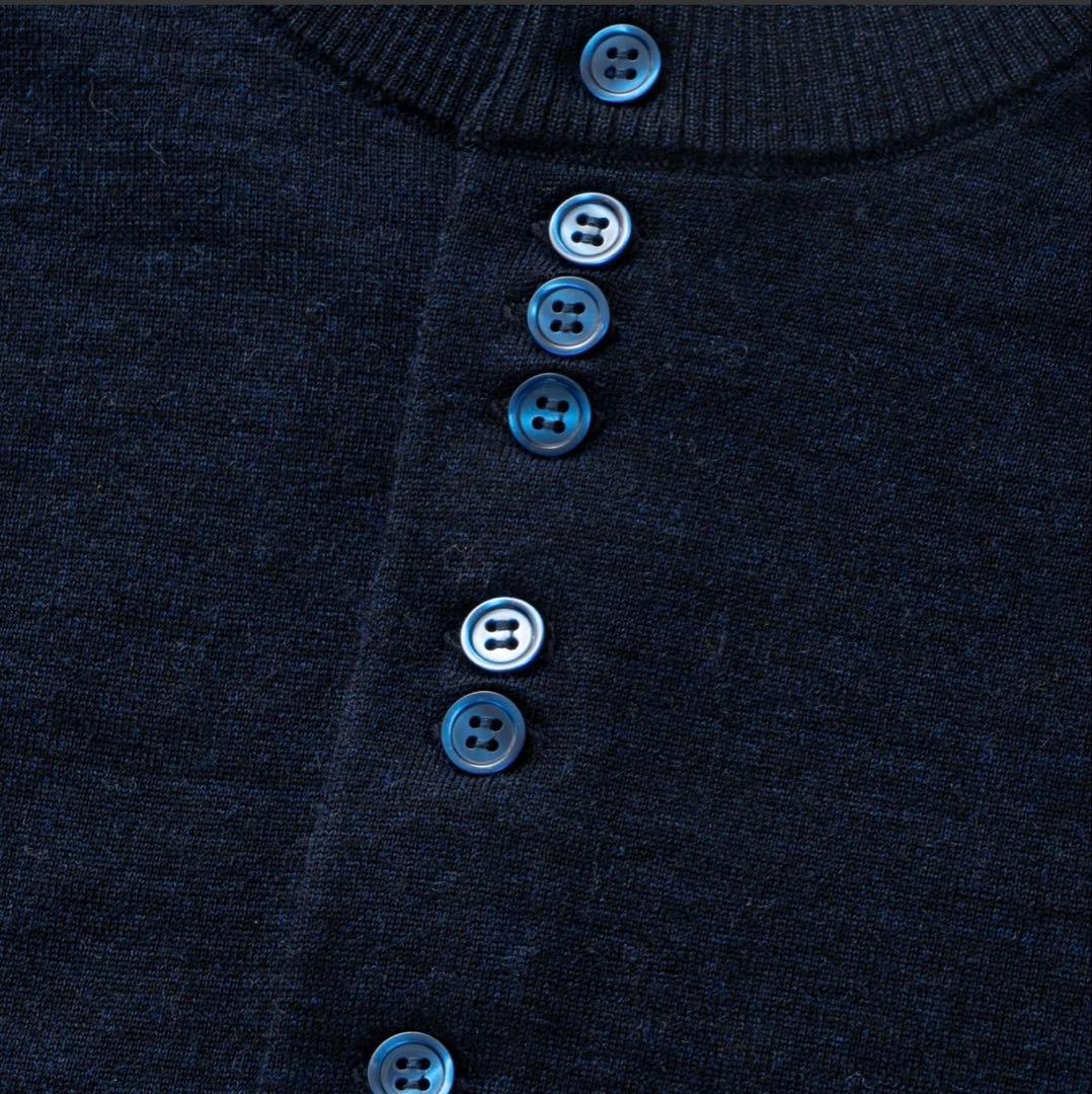 TTT_msw 25ss Crew neck cardigan（NAVY） - メルカリ
