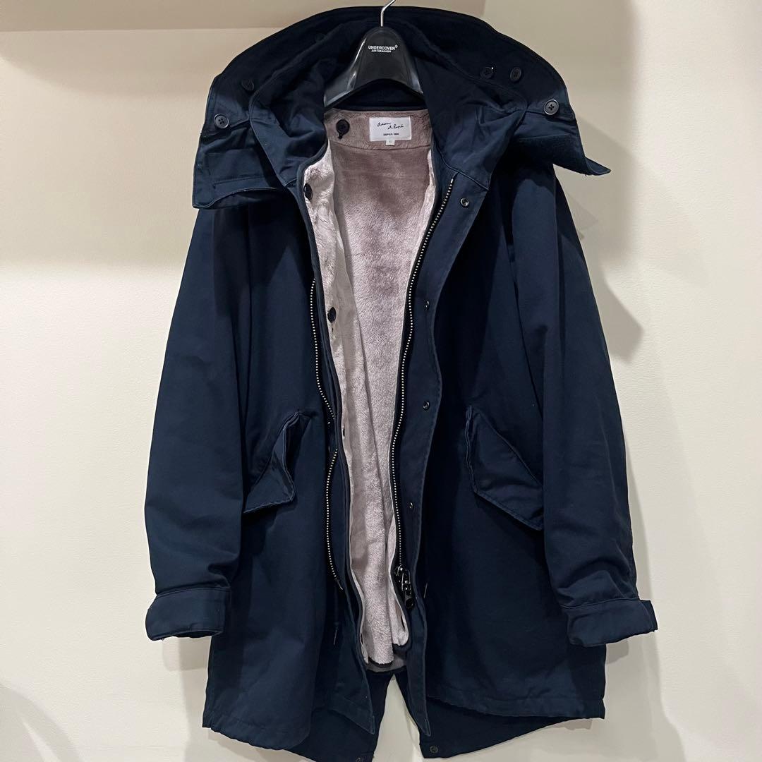 美品　ADAM ET ROPE’ モッズコート　ネイビー ADAM ET ROPÉ HOMME(アダム エ ロペ オム) / M-65 ビッグシルエット