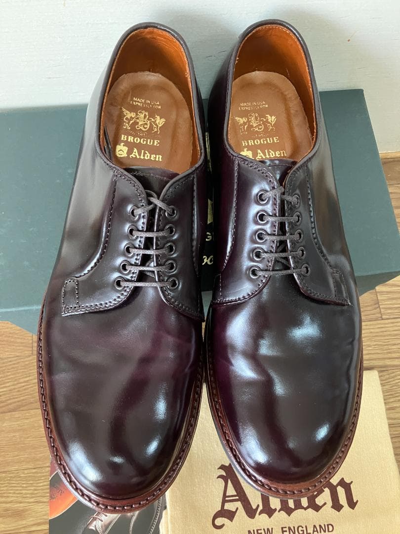 ALDENオールデンD8411C バーガンディー コードバン 9.5E