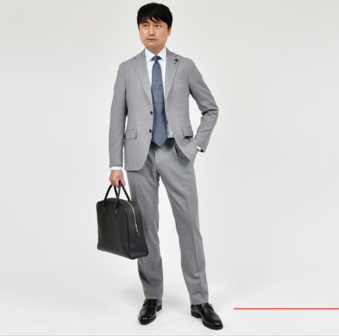 未使用品LARDINI ラルディーニ 新ロゴ グレー セットアップ 46 - メルカリ