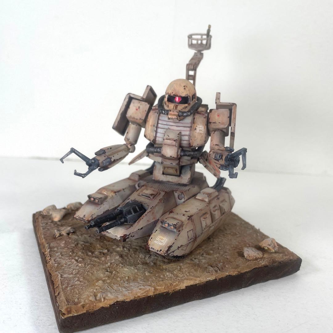 MSV ザクタンク 塗装完成品　ジオラマ台座付き 旧キットMSV ザクタンク｜ぱんきちさんのガンプラ作品｜GUNSTA