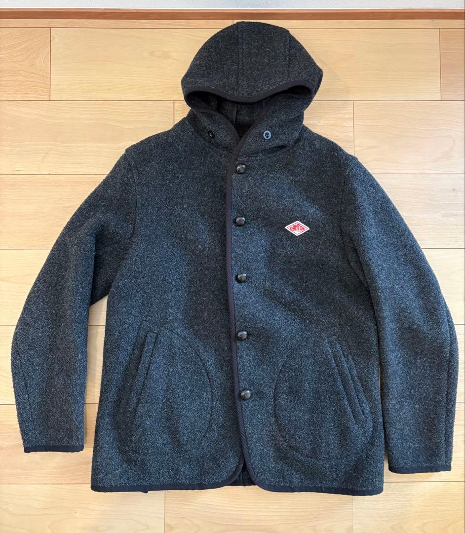 【未使用品】DANTONダントン ウールモッサーフードジャケットチャコールグレー 中古・古着通販】DANTON (ダントン) ウールモッサジャケット グレー
