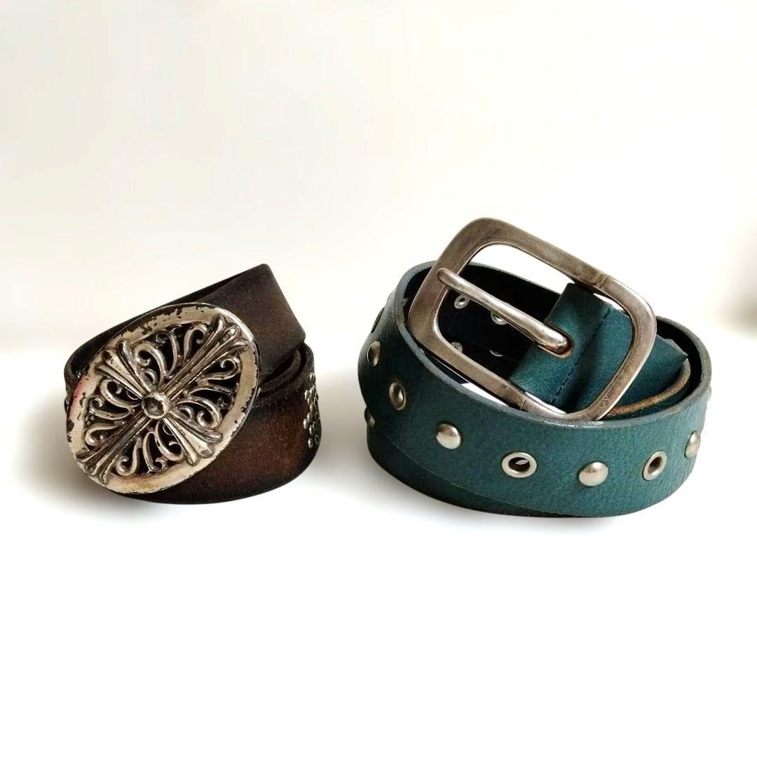 TORNADO MART レザー ベルト 2本セット L - メルカリ