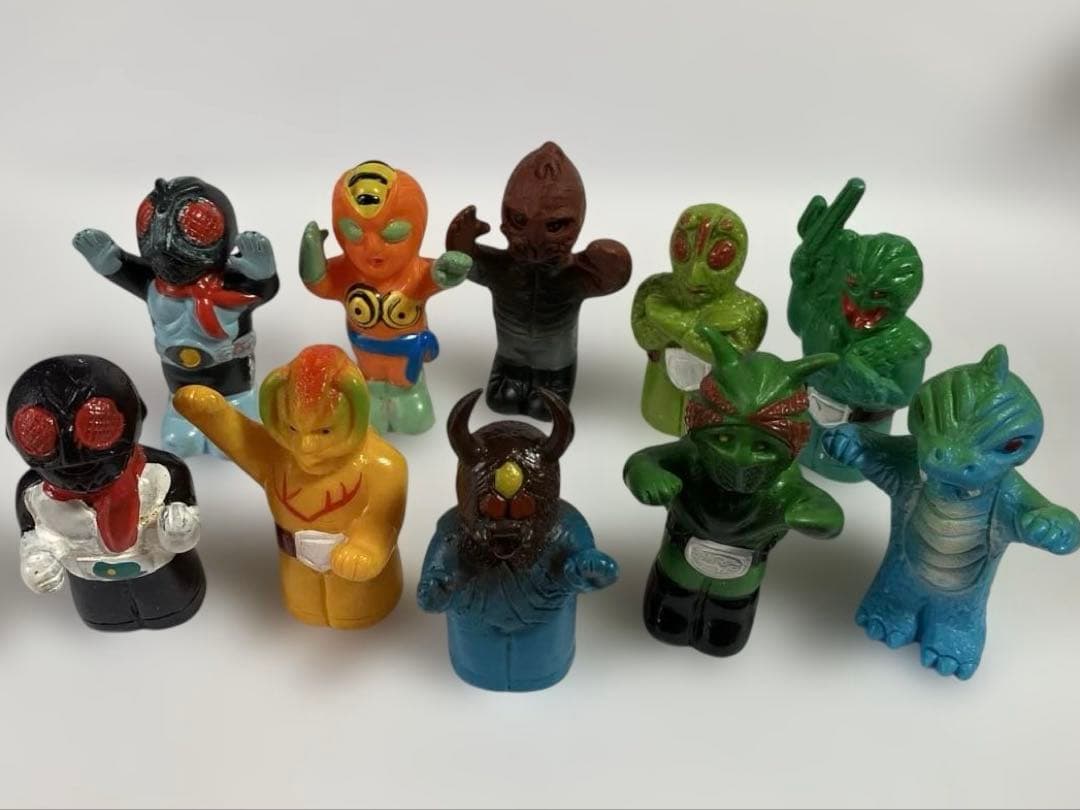 仮面ライダー指人形/ソフビ　10体　昭和　当時もの　東映 Yahoo!オークション -「仮面ライダーzx ソフビ」の落札相場・落札価格