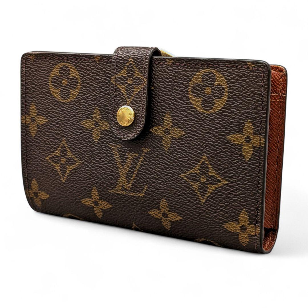 美品 ルイヴィトン モノグラム ポルトモネ ビエ ヴィエノワ 折り財布 がま口 LOUIS VUITTON ルイヴィトン M61663 モノグラム ポルトモネ・ビエ