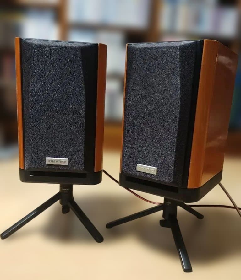 ONKYOおしゃれなスタンド付きスピーカー モデル D-112E ペア 動作良好