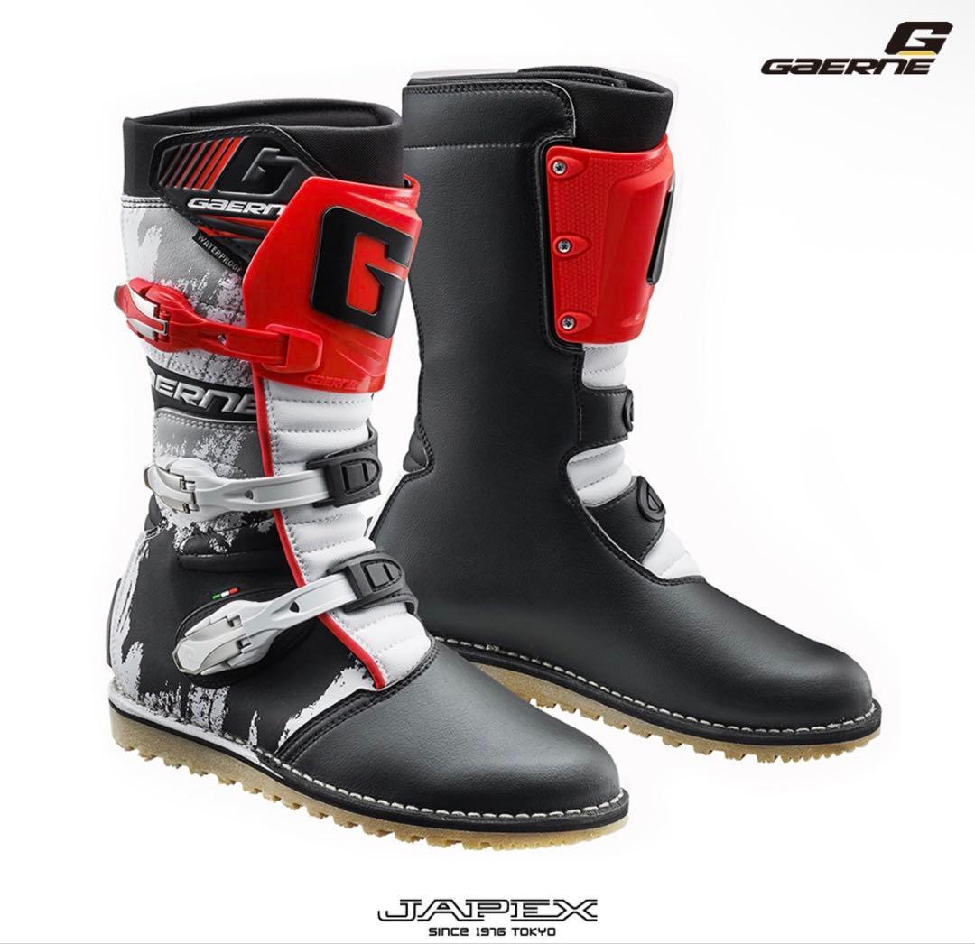 GAERNE バイク用ブーツ 黒・白・赤 トライアル競技用 楽天市場】【正規総代理店】ガエルネ バランス クラシック レッド