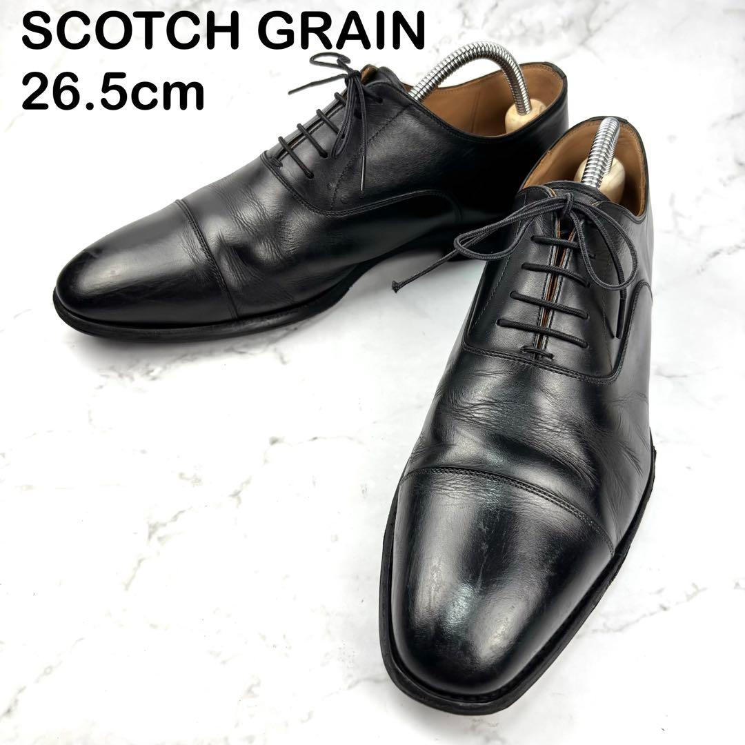美品】SCOTCH GRAIN 黒 ドレスシューズ レザー 本革 26.5 - メルカリ