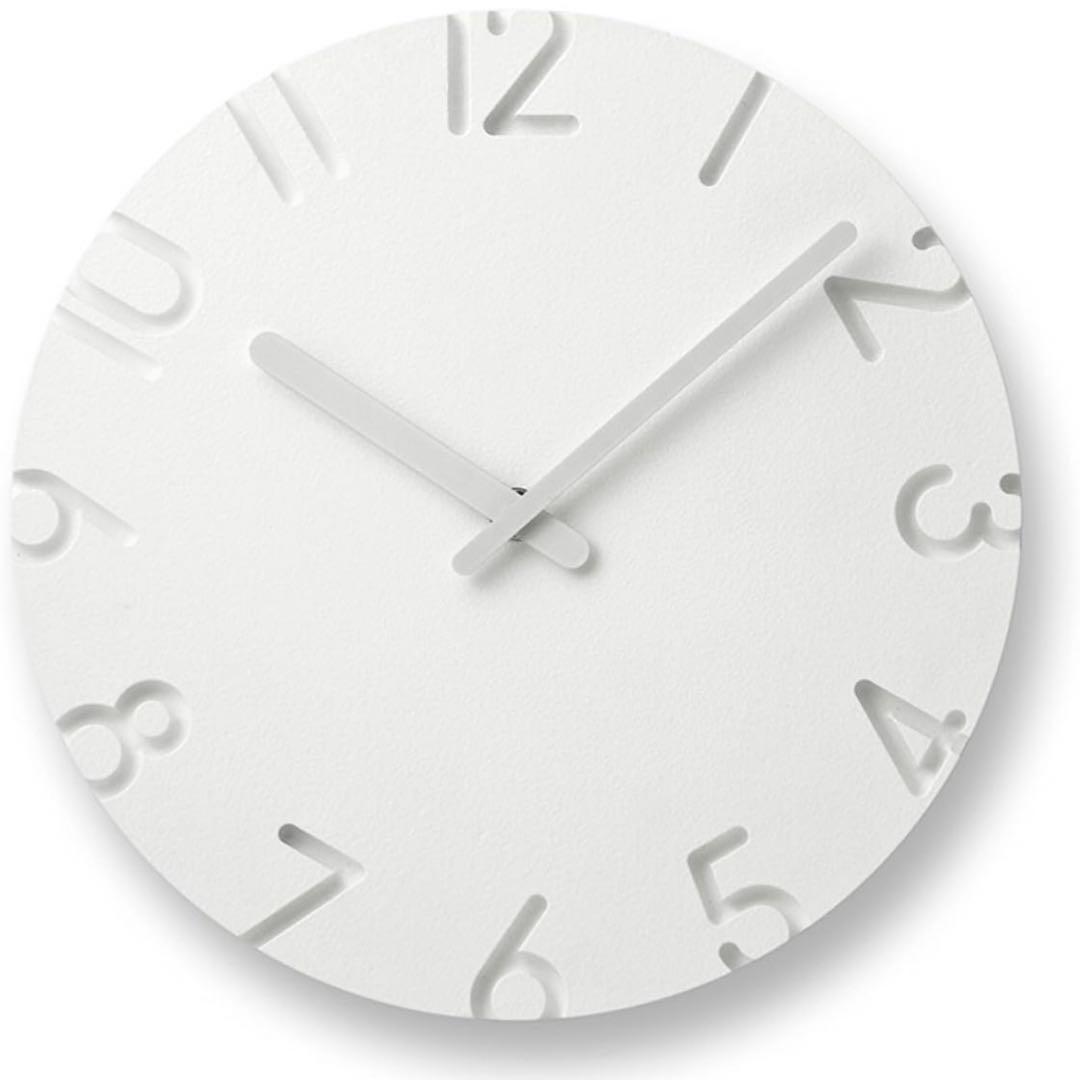 【未使用】レムノス 掛け時計 カーヴド 白 CARVED NTL10-04A CARVED カーヴド - DESIGN OBJECTS - レムノス オンラインストア【公式