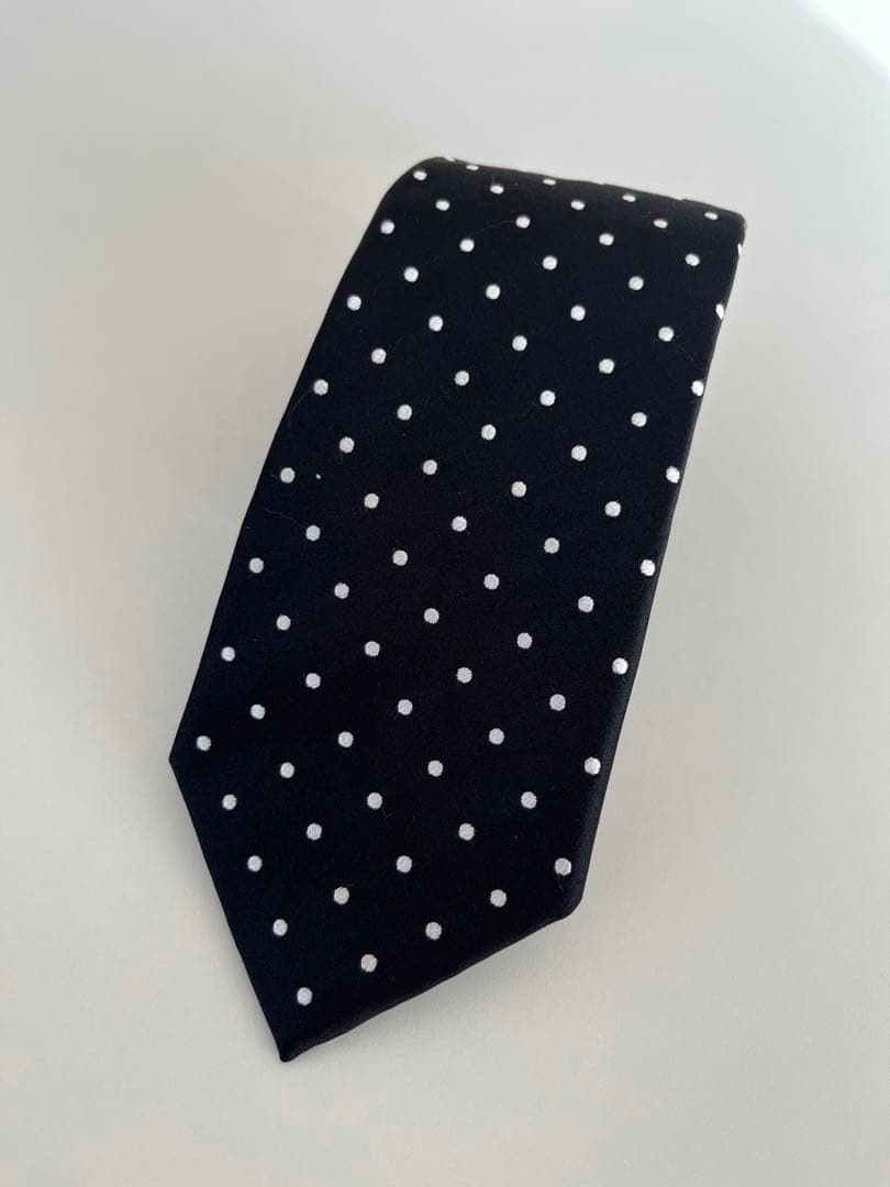 Erico Formicola ドットタイ ネイビー 極美品 ERRICO FORMICOLA シルク 小紋柄ネクタイ