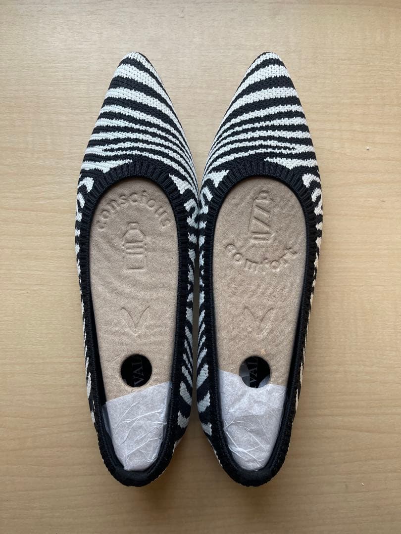 新品】VIVAIA フラットシューズ ゼブラ柄 - メルカリ