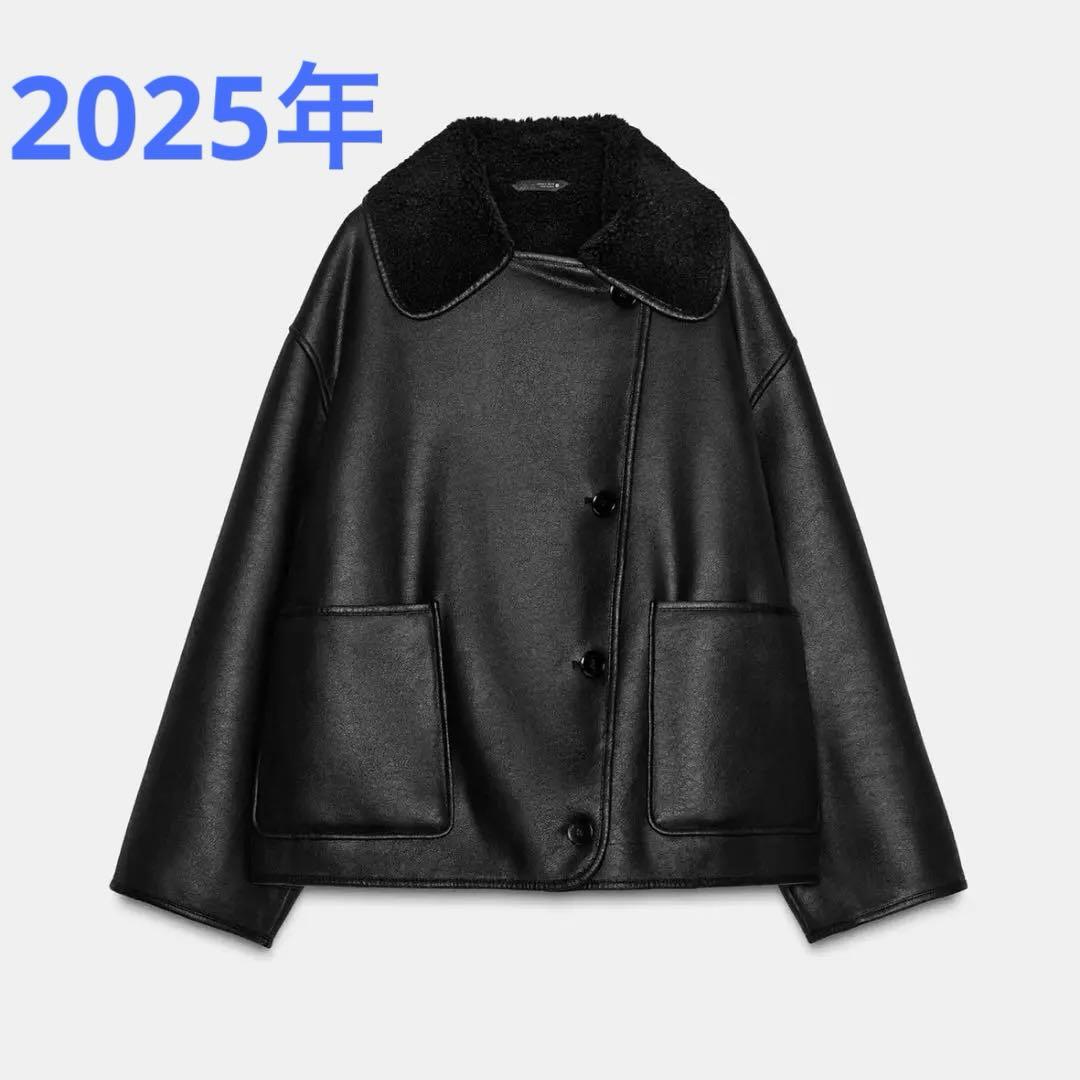 ZARA ダブルフェイスジャケット ZW COLLECTION ダブルフェイスジャケット - ブラウン/ エクリュ | ZARA