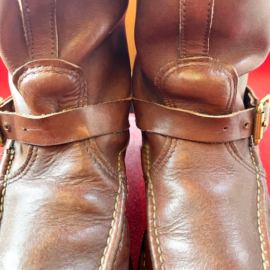 ラッセル・モカシンRUSSELL MOCCASINスネークブーツブラウン71/2