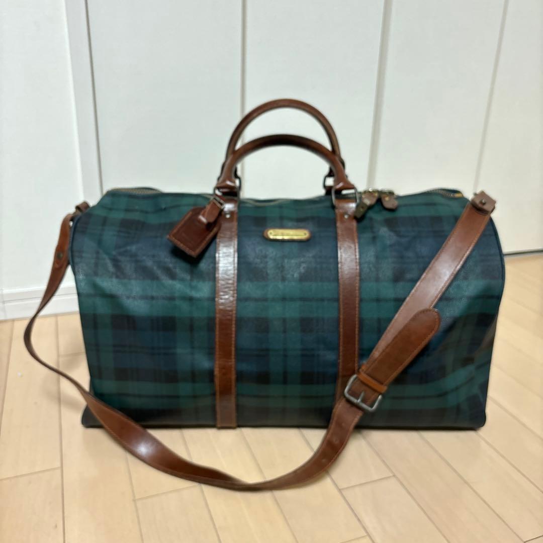 ポロ ラルフローレン /ブラックウォッチ ボストンバッグ - メルカリ