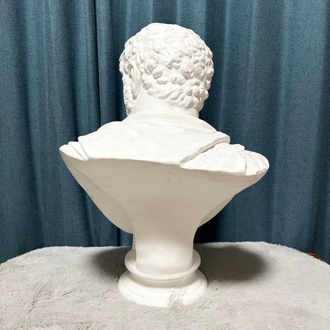 石膏像 カラカラ帝 胸像 デッサン 美大 インテリア オブジェ - メルカリ