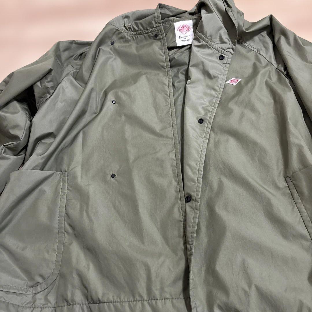 DANTON フード付きオリーブグリーンジャケット - メルカリ