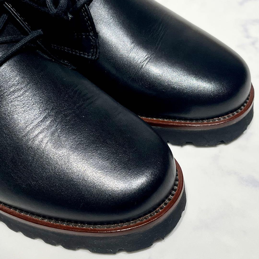 極美品☆ガンター ショートブーツ 黒 23.5cm コンフォート ラギッドソール