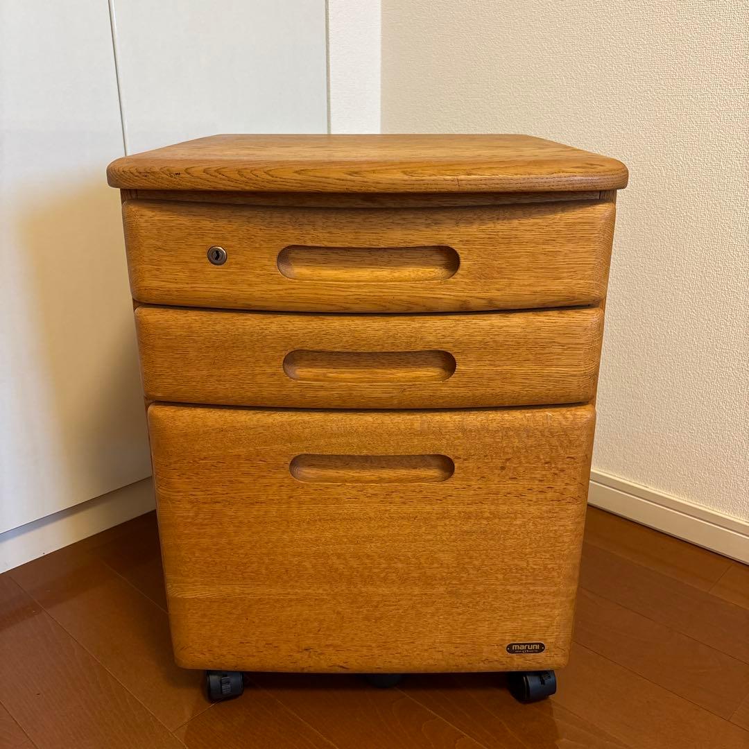 no34　木製デスク用ワゴン 3引き出し付き MINT デスクワゴン 木製デスク用 パソコンデスク用 デスク 収納書斎