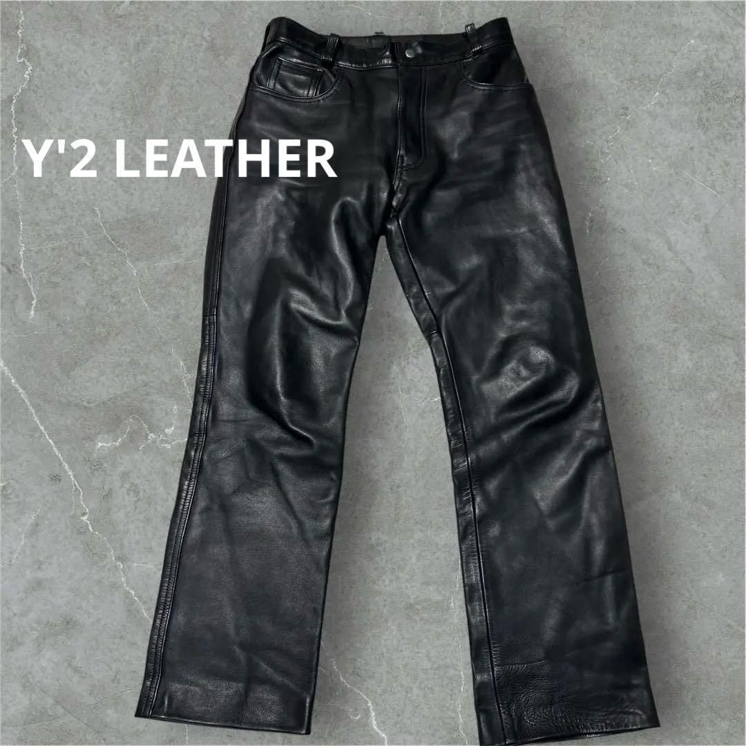 ワイツーレザー Y'2 LEATHER レザーパンツ WAI-TWO 30㌅ 黒 - メルカリ