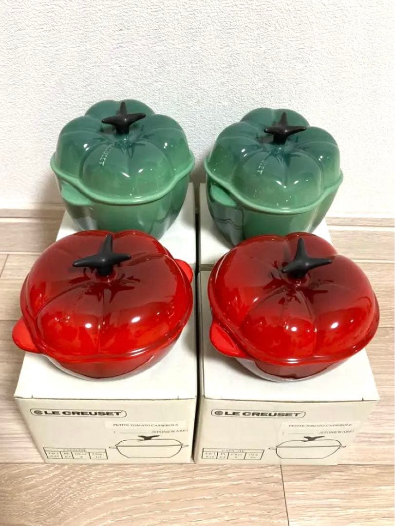 ル•クルーゼミニココットベジタブル　トマト＆ピーマン４個セット 2026年最新】ルクルーゼ ピーマンの人気アイテム - メルカリ