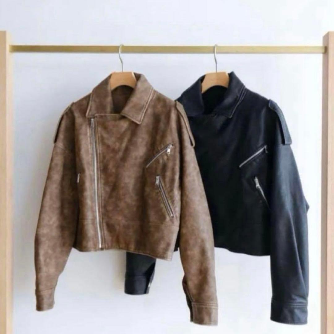 【美品】SeaRoomlynn Vintage ECOレザーショートライダース SEAROOMLYNN Vintage wash ECOレザーライダース - メルカリ