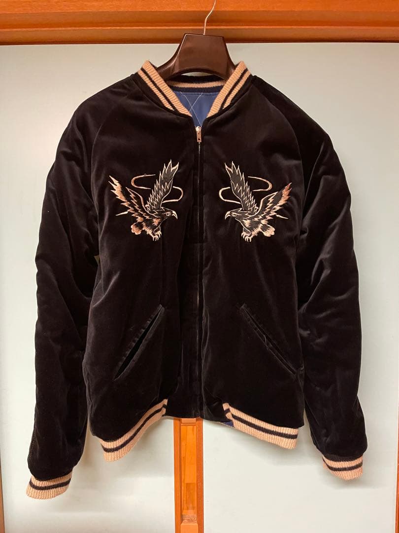 東洋　goldスカジャン　別珍　38 TAILOR TOYO テーラー東洋 スカジャン 別珍 x サテン GOLD DRAGON