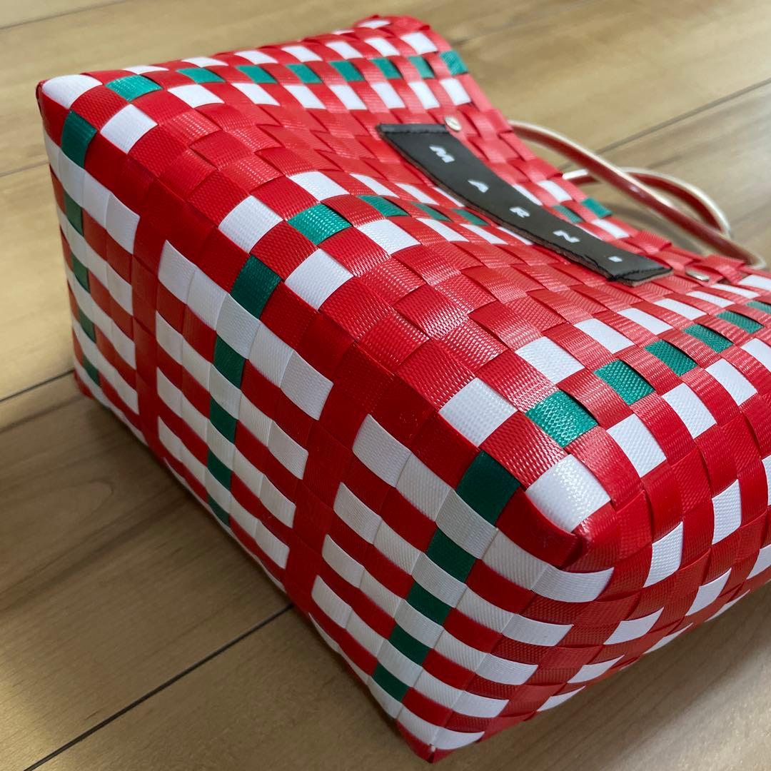 MARNI チェック柄かごバッグ - メルカリ